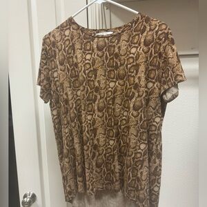 Zara snake skin shirt